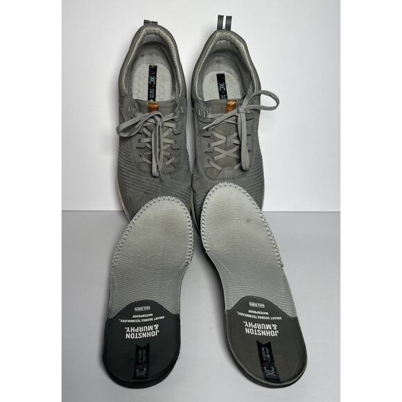 TR1 LUXE MEN'S SHOES SIZE 10 M GRAY NUBUCK LACE UP Johnston & Murphy - Picture 7 of 8